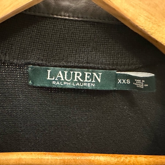 Ralph Lauren Faux Leather Trimmed Jacket - Picture 3 of 5